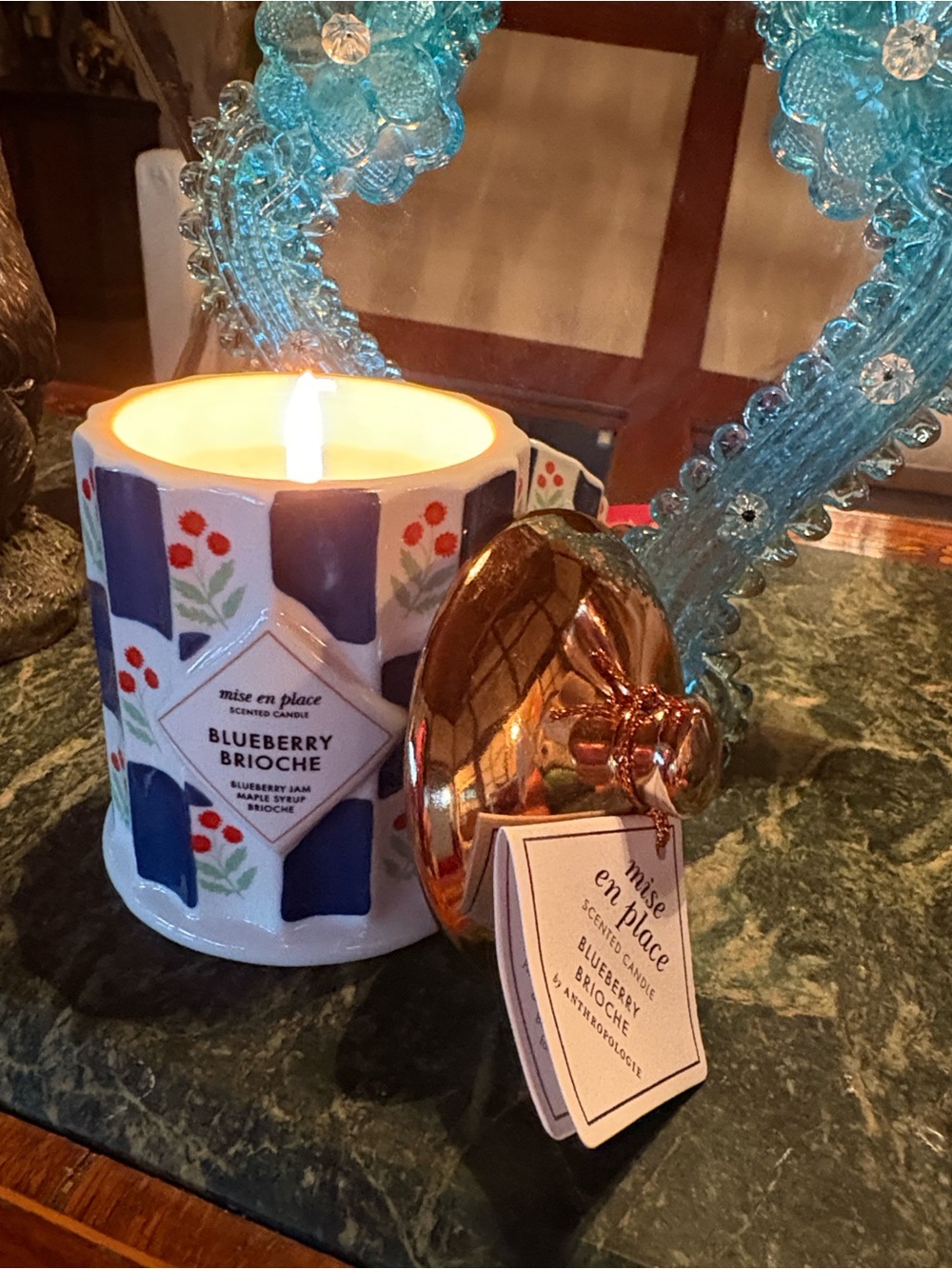 Anthropologie Candle mise en place Blueberry 🫐 Brioche Scented Candle